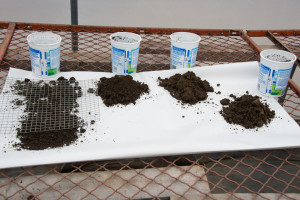 Soil samples are taken to figure out the pH and nutrient levels in your landscape